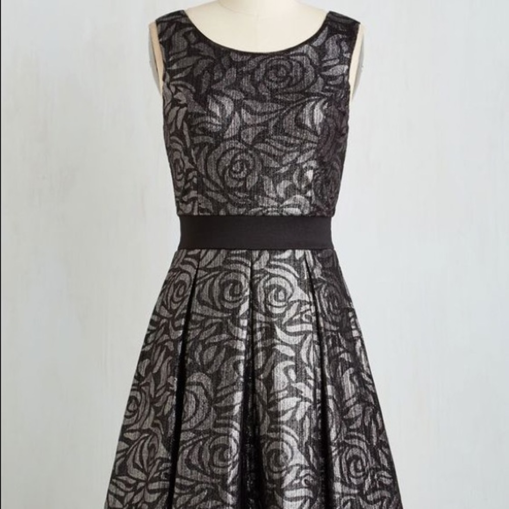 ModCloth Shine of the Times fit and flare dress