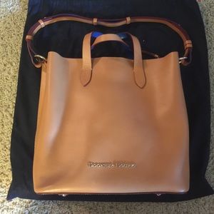Dooney & Bourke Lilliana Butterscotch blue liner.