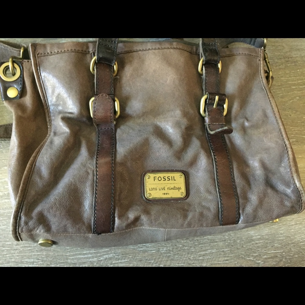 Fossils leather handbag