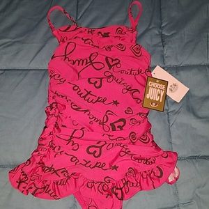Juicy Couture Girls one piece bathing suit