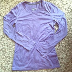 Women's XS Nike Dri-Fit long sleeve purple workout