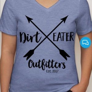 'Dirt Eater Outfitter' company design shirt