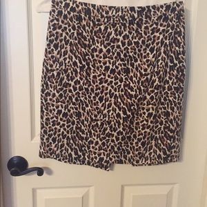 J. Crew Leopard Pencil Skirt