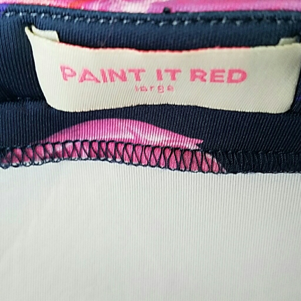 Paint It Red Floral Skirt Size L - Picture 3 of 7
