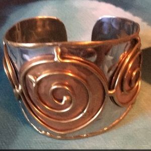 Copper and Silver Cuff
