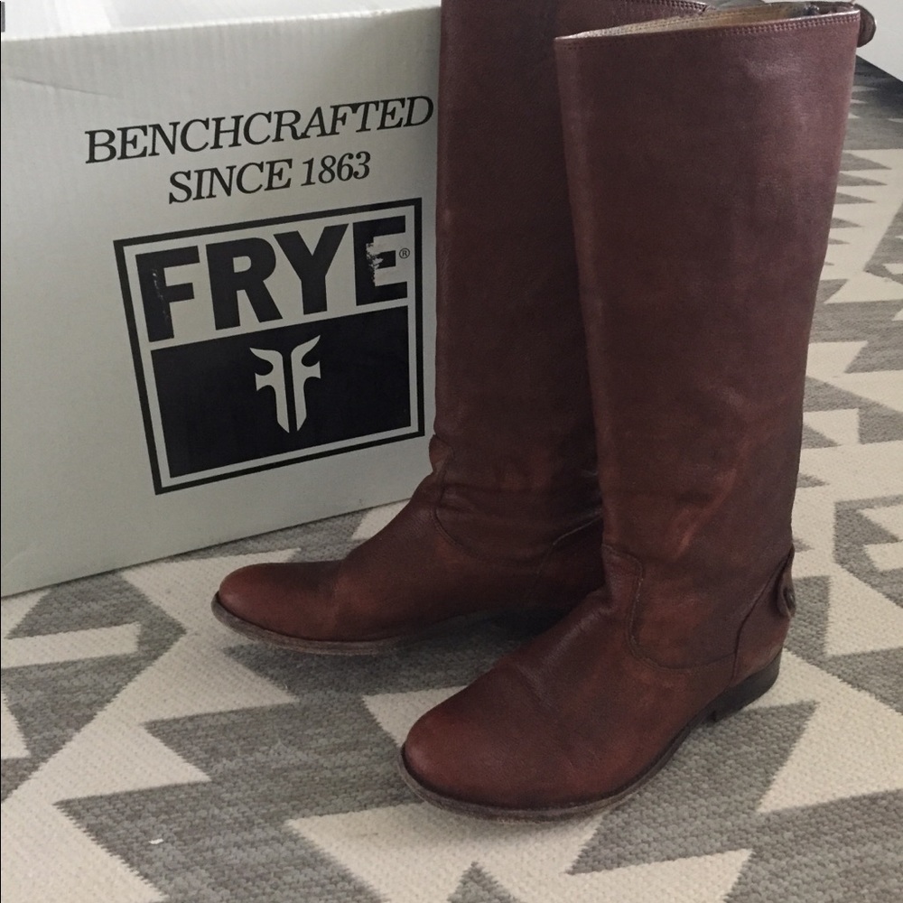 Frye Melissa button back boot