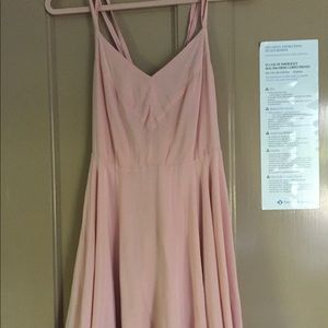 Light Pink Strappy Dress UO brand Kimchi Blue