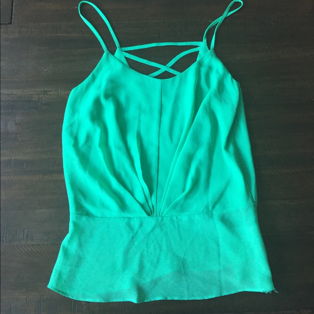 Aqua colored stylish tank top