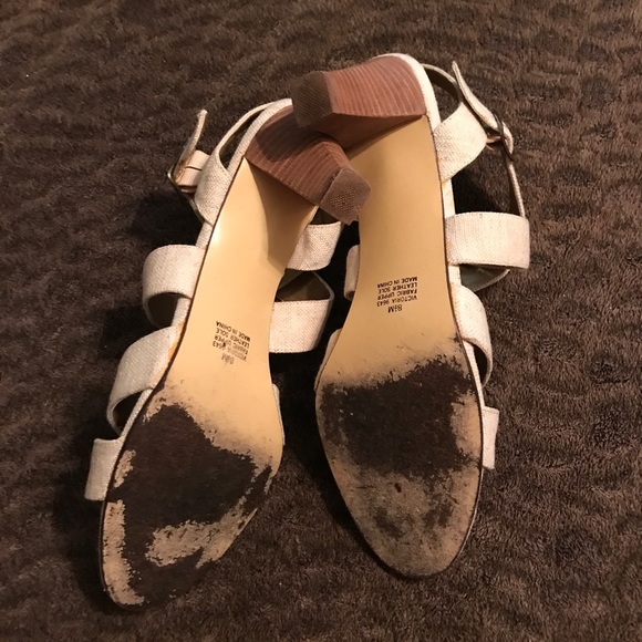 Vera Studio Linen sandals 8 1/2M - Picture 6 of 8