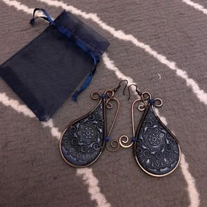 Blue earrings
