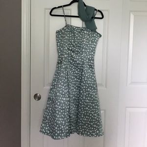 Vintage Mint Polka Dot Dress