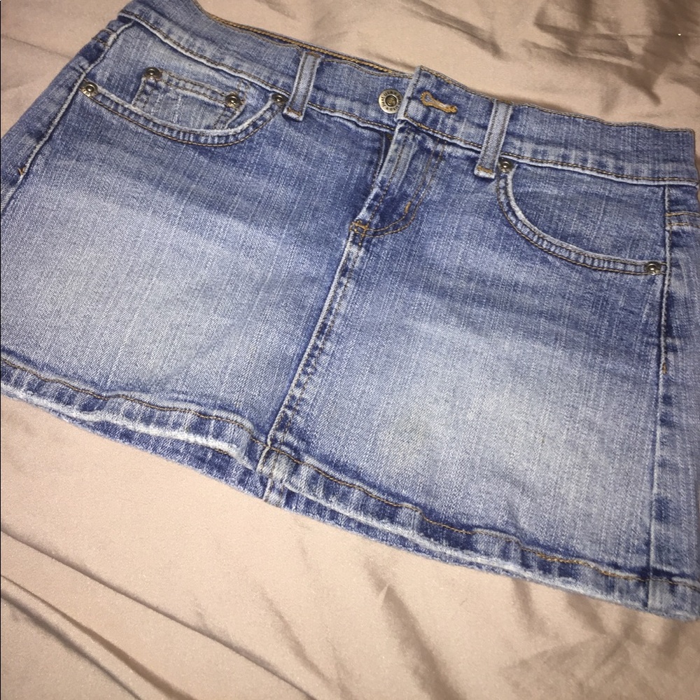 Simple denim skirt