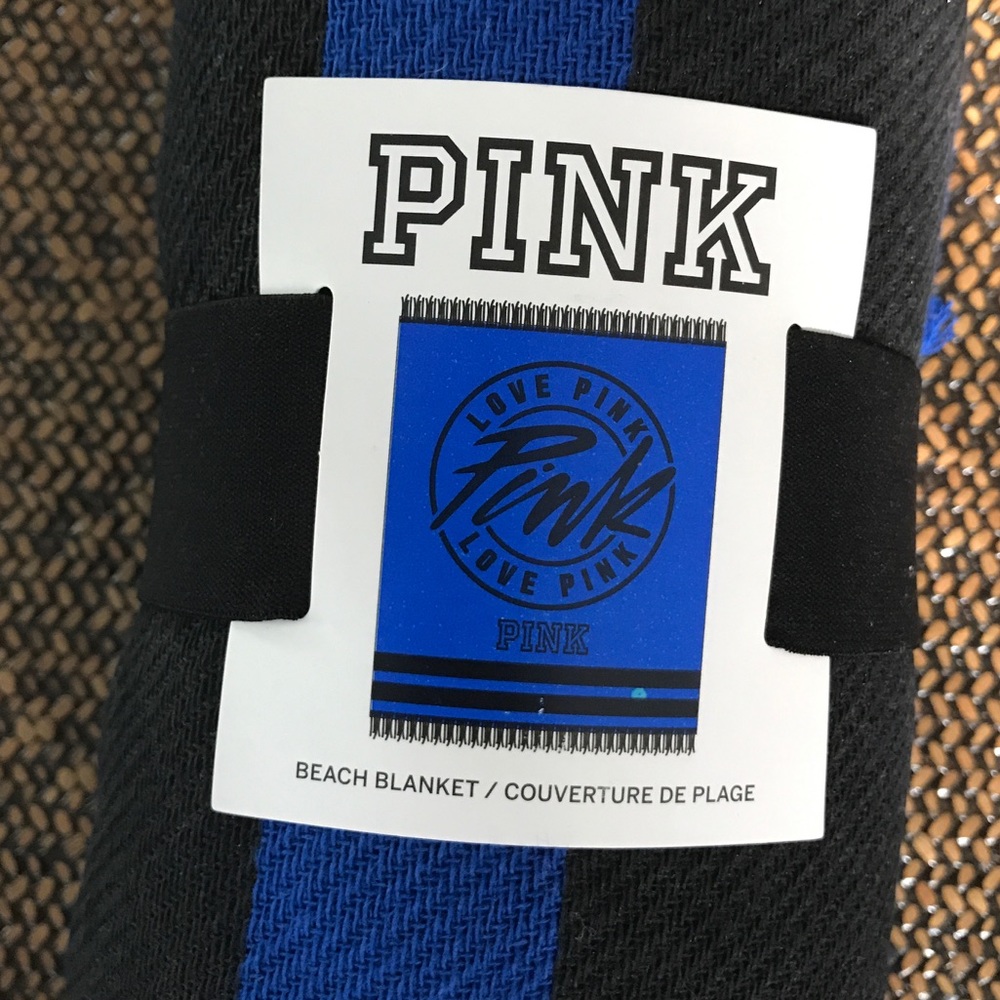 PINK Victoria's Secret Beach Blanket - Royal Blue