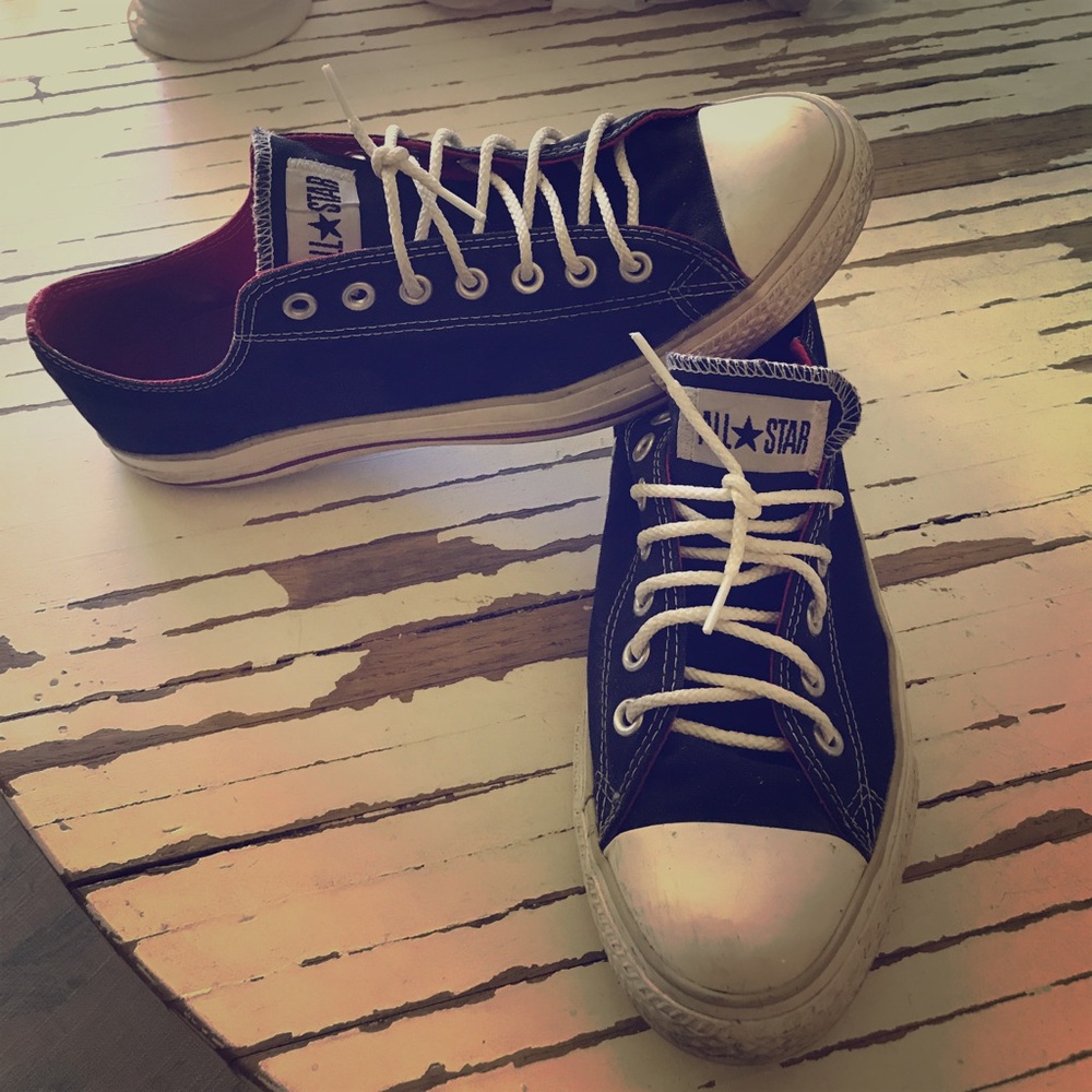 Chuck Taylor Size 10.5 black and red