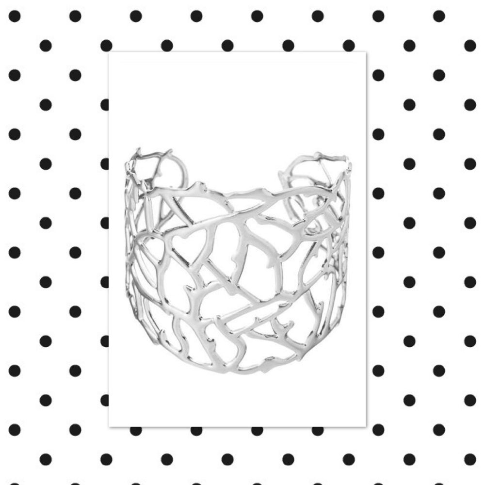 Silver Branches Cuff