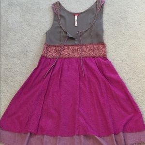 Free People roses and lace dress