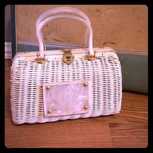 Vintage 1960's Style-craft Miami Basketweave Purse