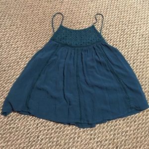 Dark teal tank top