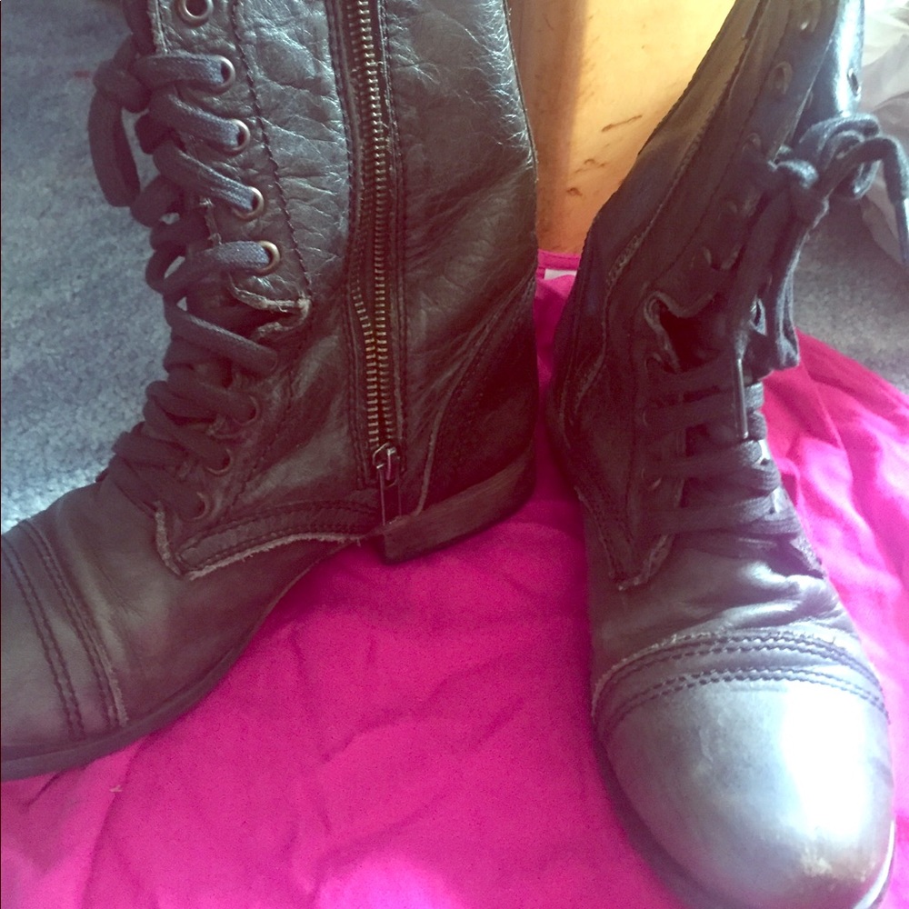 Steve Madden combat boots