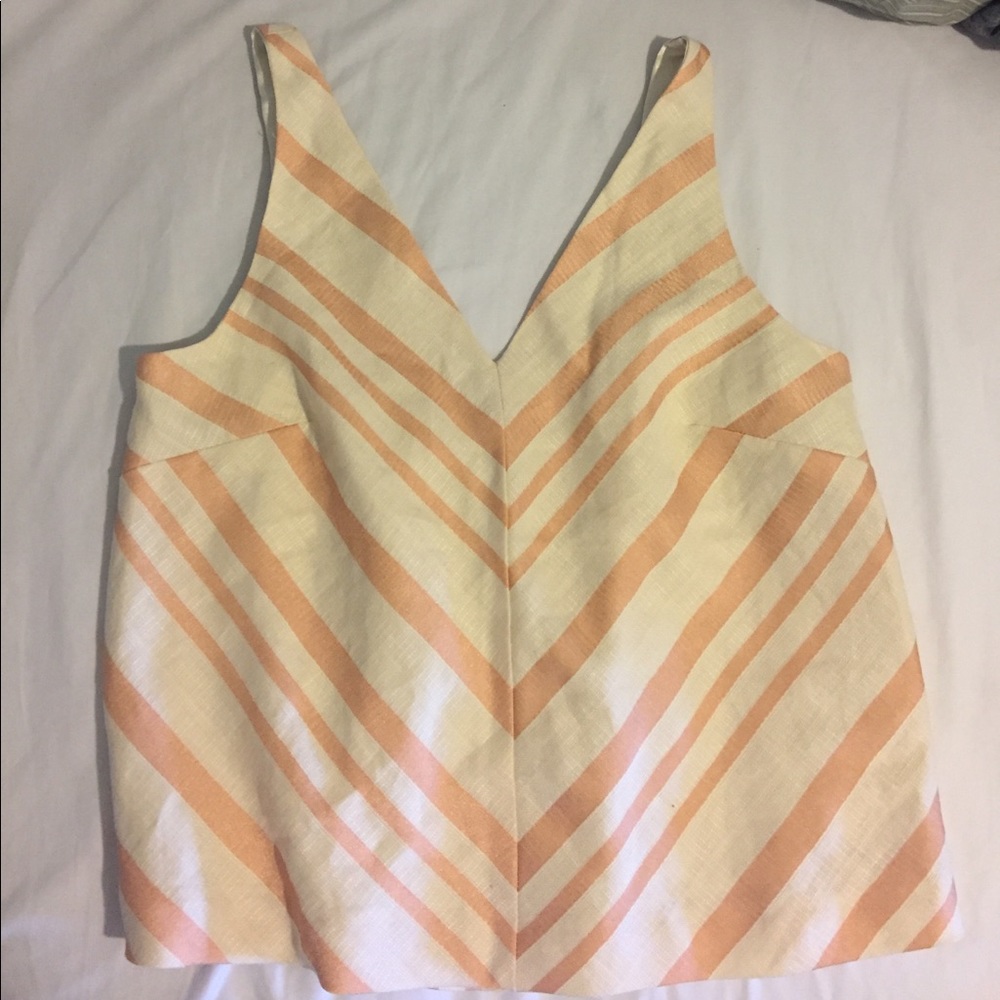 Pink and cream top