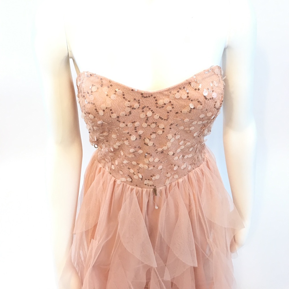 HOMECOMING PROM FORMAL sequined sweetheart neck