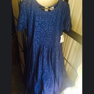 Gorgeous Feather Embossed LuLaRoe Amelia