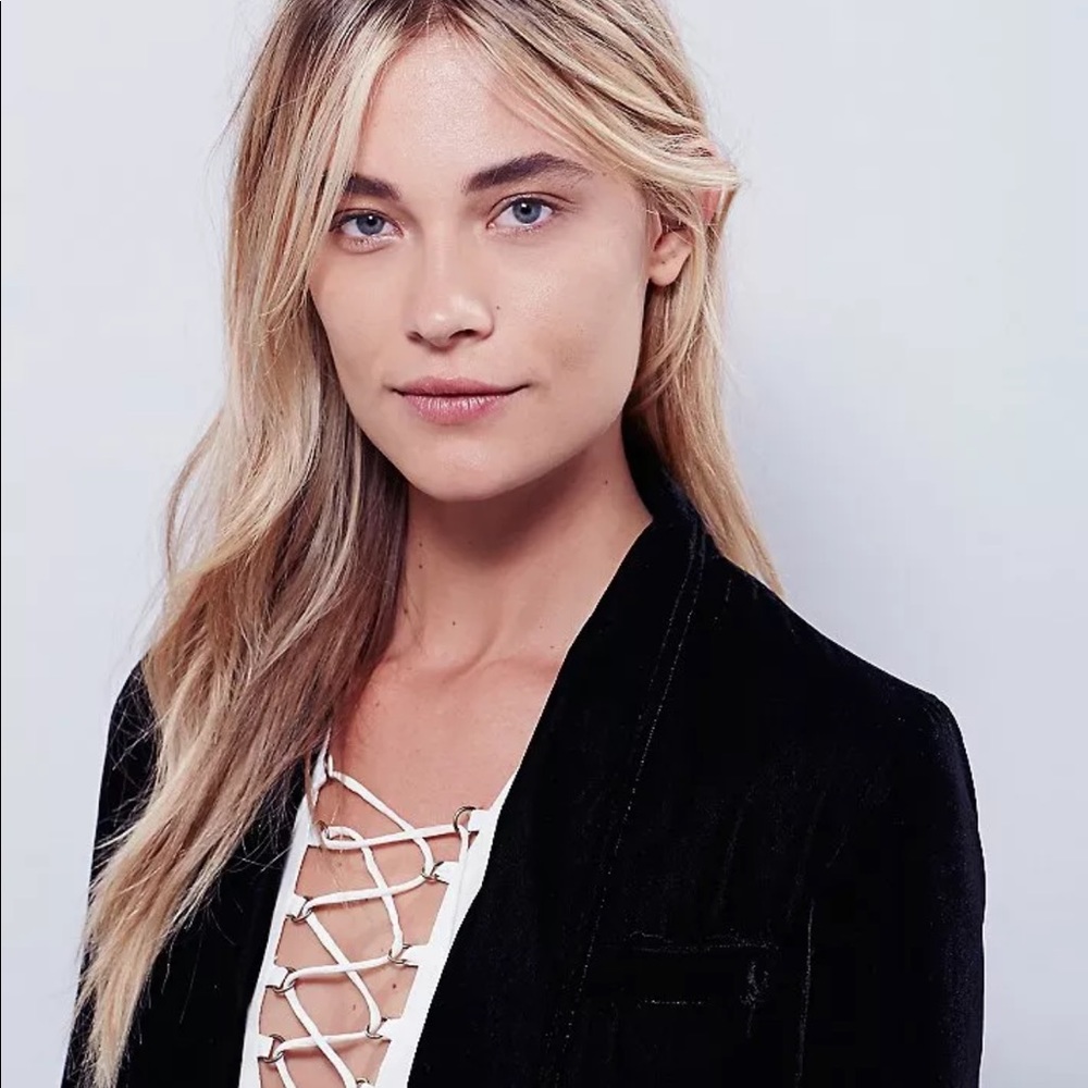 🚫SOLD🚫 Free People Black Yesterday's Muse Blazer