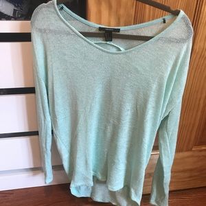 Cozy fall teal sweater