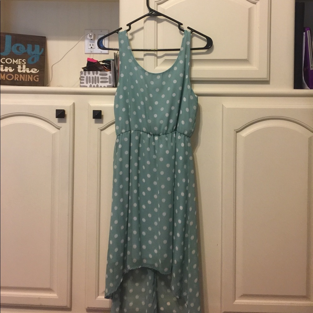 Everly Poka Dot high low dress!