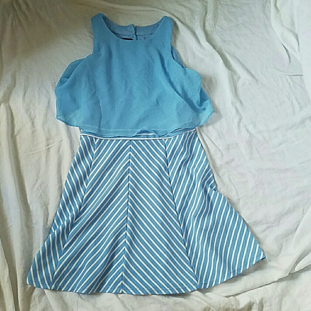 Blue Patterned Dress