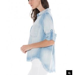 ⚡FLASH SALE⚡Bella Dahl Frayed Split Back Top