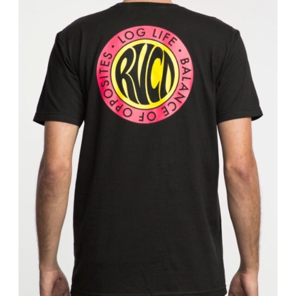 RVCA log life tee New