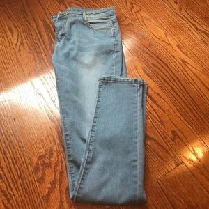 Medium wash denim jeans