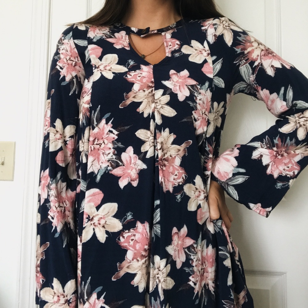 Floral Long Sleeve Dress