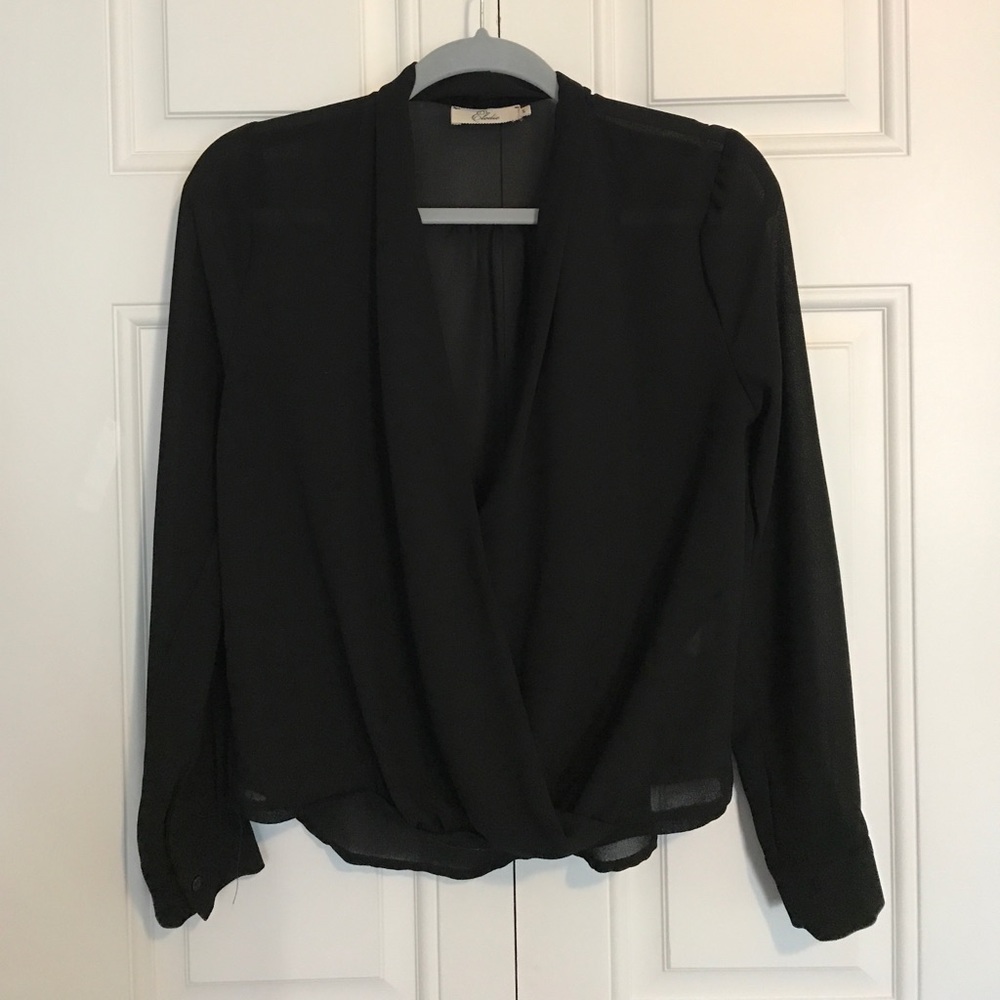 Sheer Black Night Out Top 💄