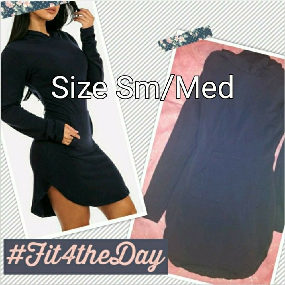 Long Sleeve Pullover Hoodie Dress