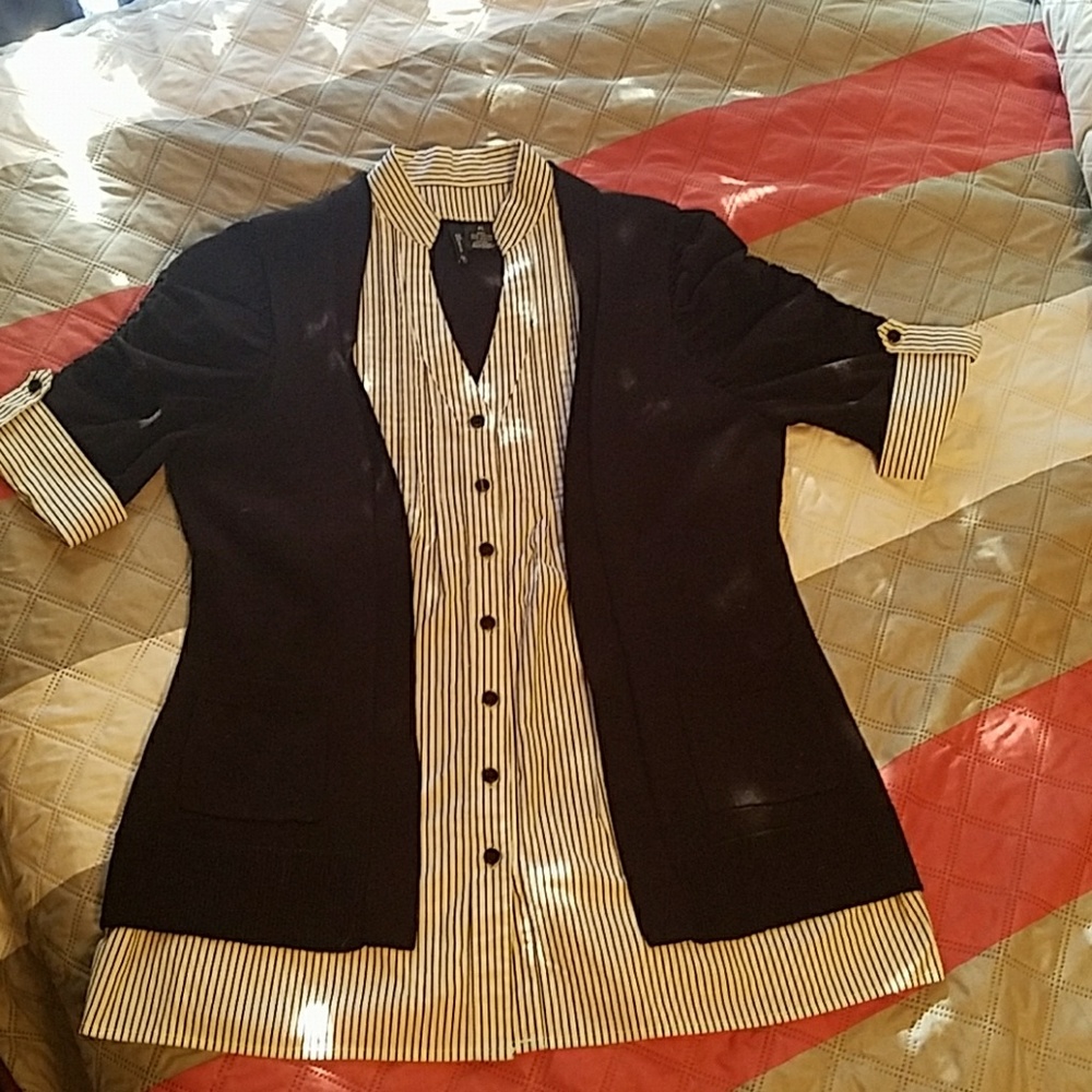 🍁5 for $15🍁..New Direction Cardigan/Shirt Combo.