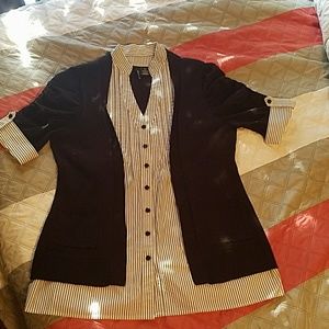 🍁5 for $15🍁..New Direction Cardigan/Shirt Combo.