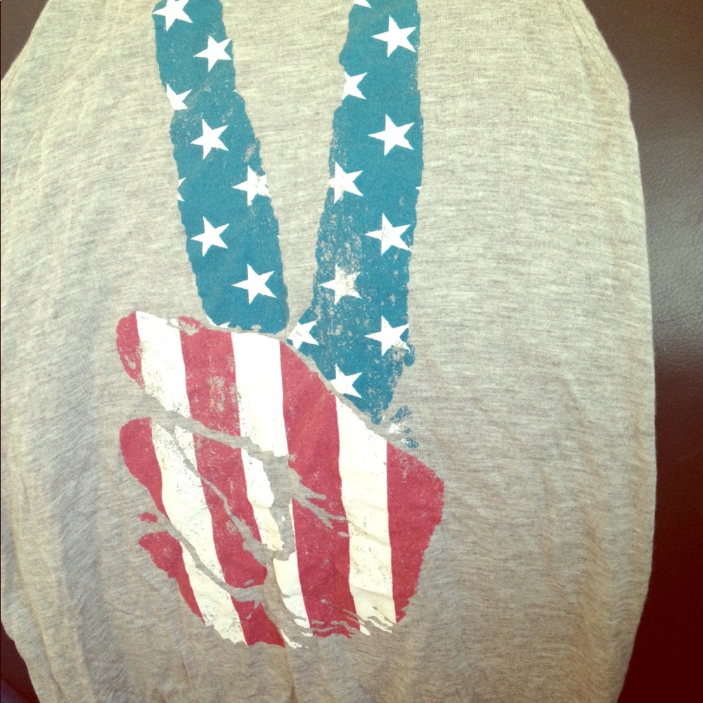 Peace sign tank top :)