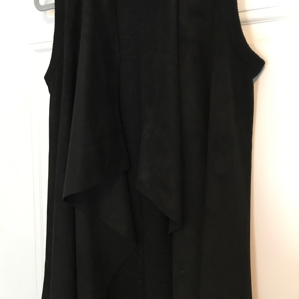 Suede and Knit Vest
