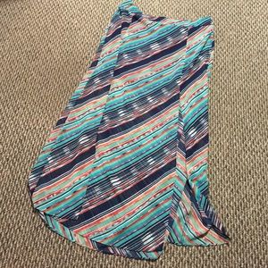 Colorful Sheer Maxi Skirt