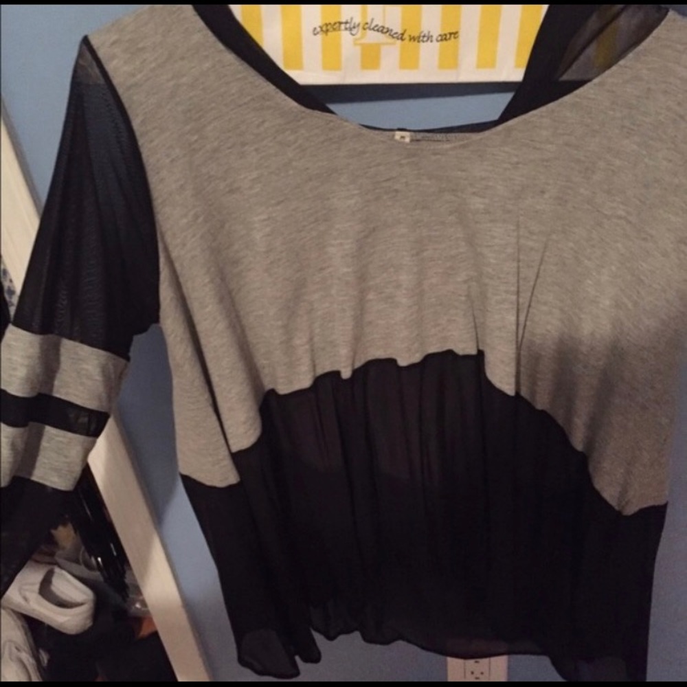 LF mesh hoodie top