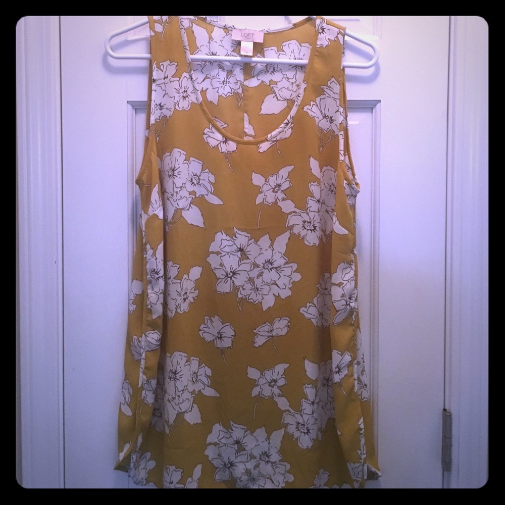 LOFT floral shell tank--great for layering!