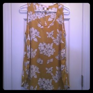 LOFT floral shell tank--great for layering!