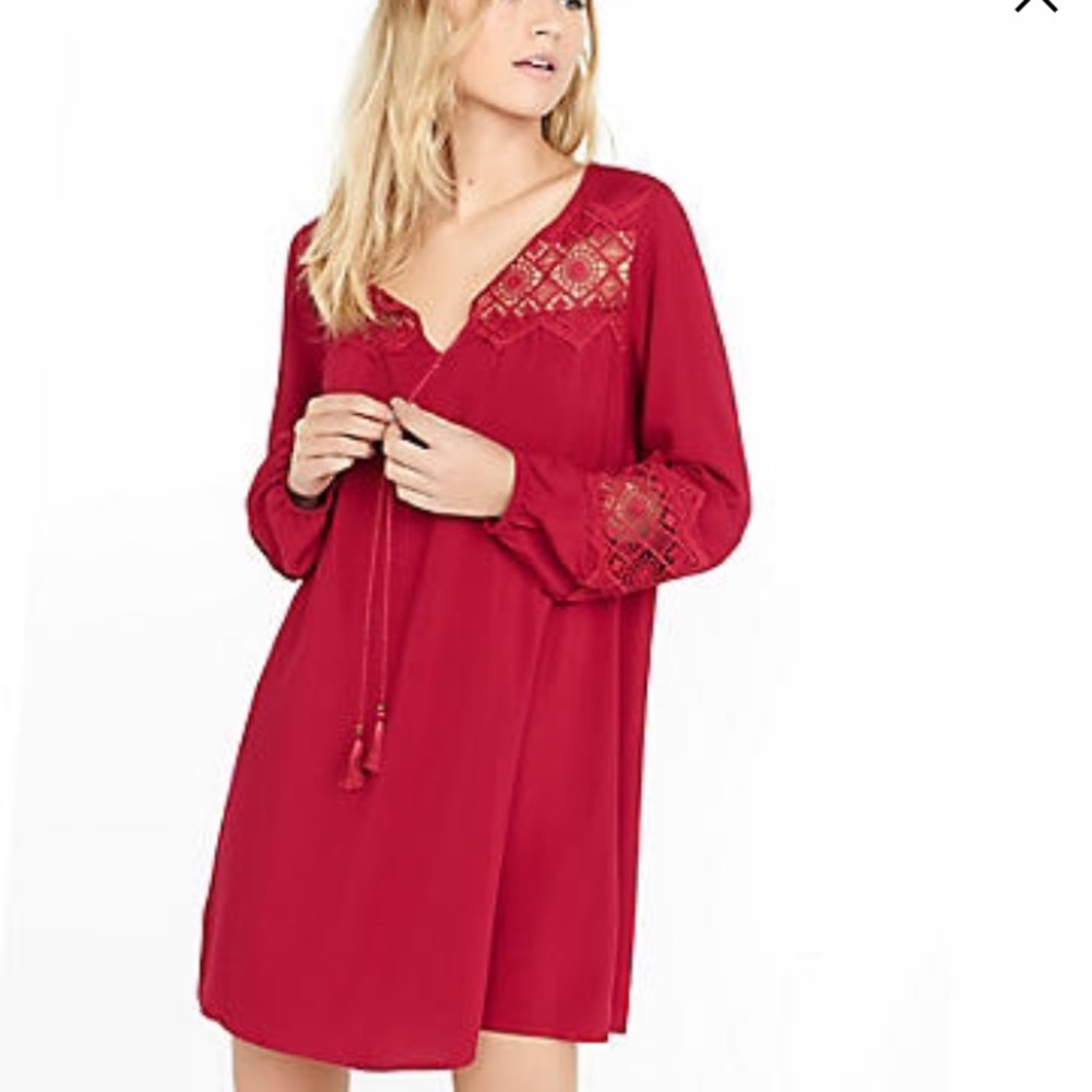 Express 🌻 Berry Shift Dress