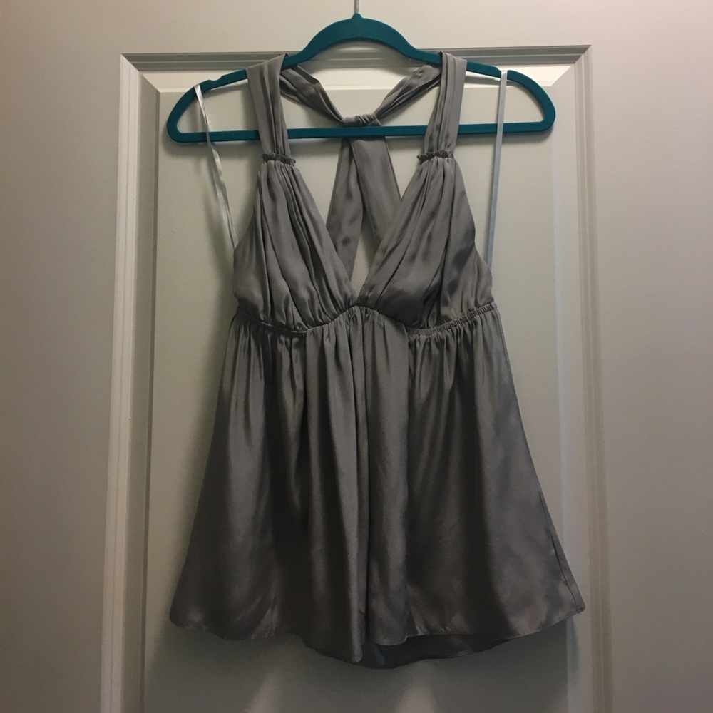 Alice & Trixie silk halter blouse