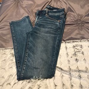 Distressed Straight American Eagle Jeans