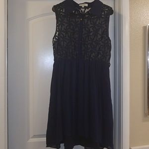 Sheer Navy Blue Sundress Size Large NWOT