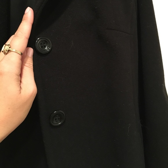 Lambswool & cashmere pea coat - Picture 2 of 6