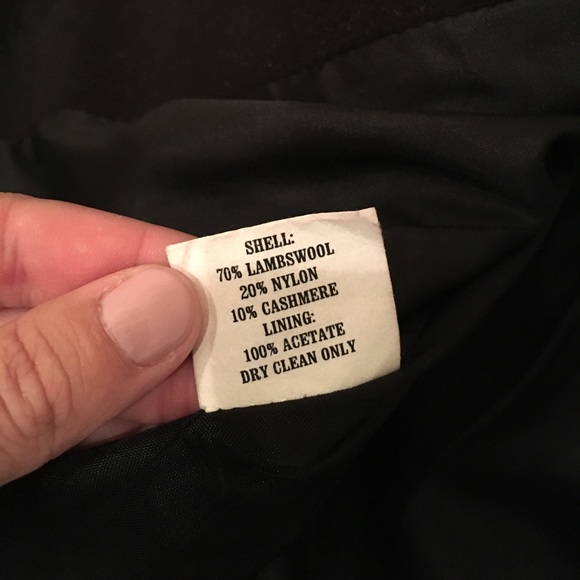 Lambswool & cashmere pea coat - Picture 5 of 6